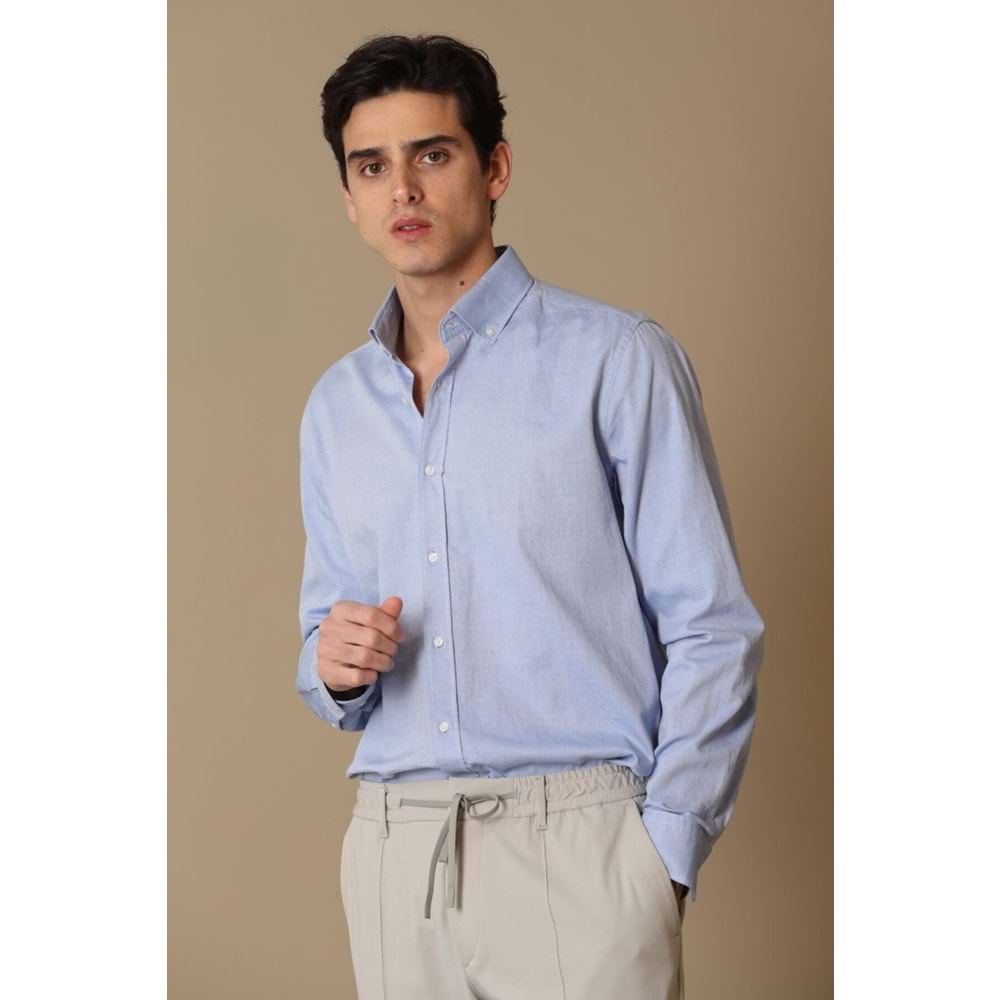 LUFİAN DANIEL GÖMLEK MAVİ S