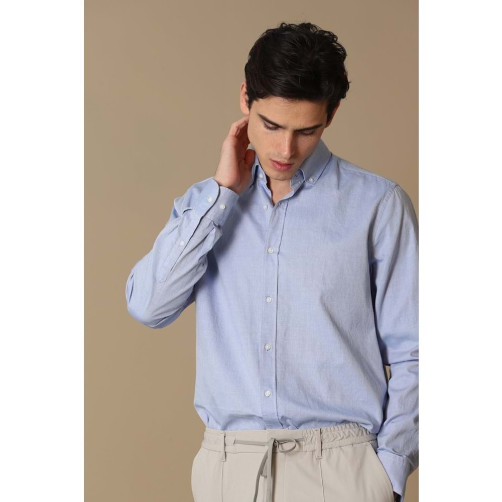 LUFİAN DANIEL GÖMLEK MAVİ S