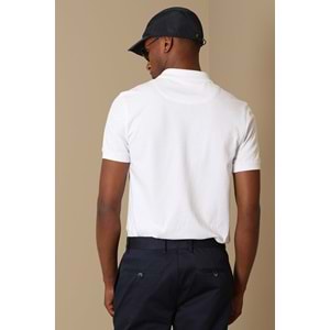 LAON POLO YAKA T-SHIRT BEYAZ M